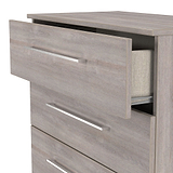 Ellington 4 Drawer Deep Chest Grey Oak from Roseland Furniture