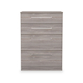 Ellington 4 Drawer Deep Chest Grey Oak from Roseland Furniture