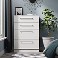 Ellington 4 Drawer Deep Chest White from Roseland Furniture
