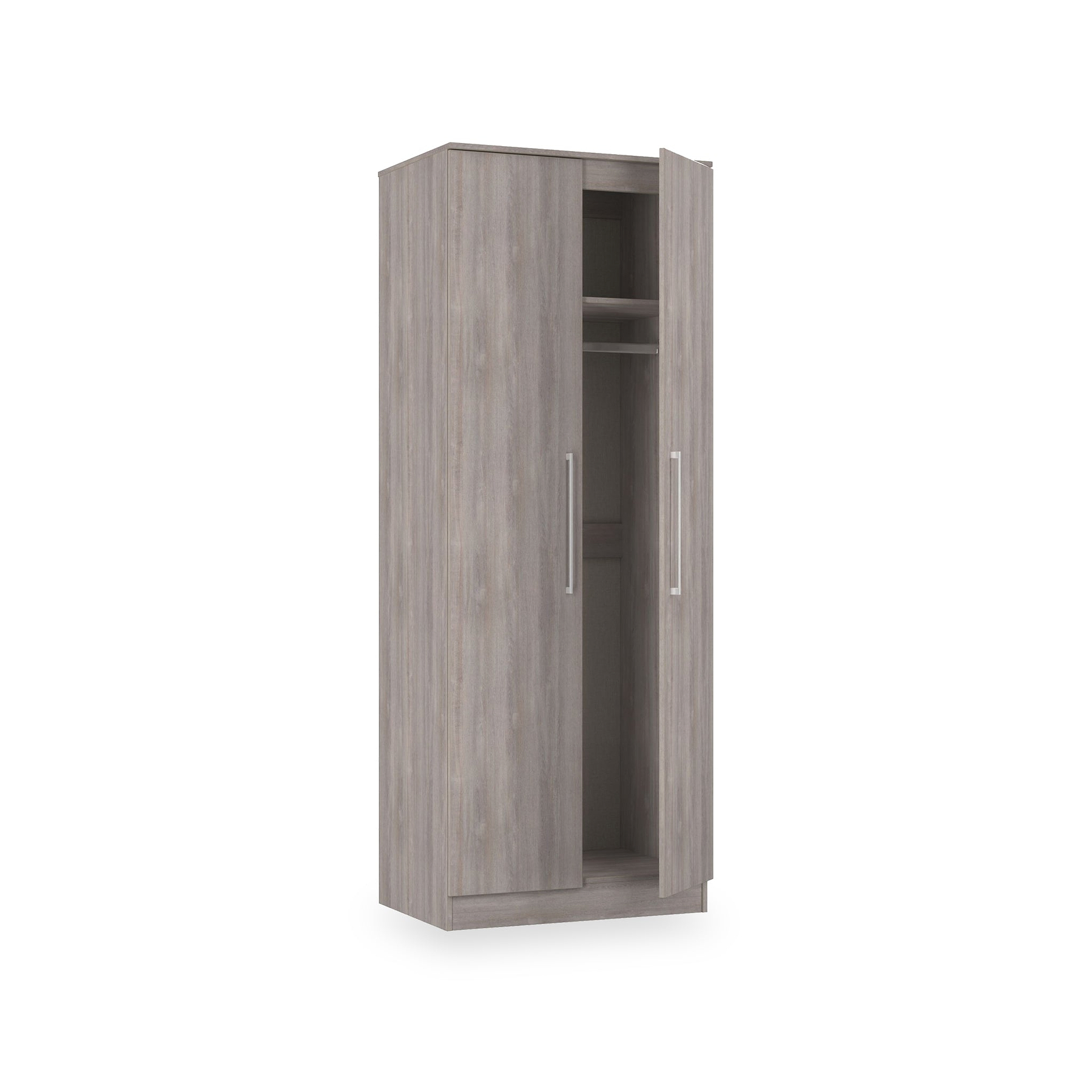 Ellington Double Wardrobe Grey Oak from Roseland Furniture