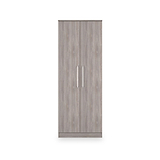 Ellington Double Wardrobe Grey Oak from Roseland Furniture