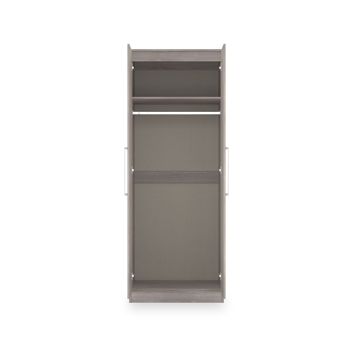 Ellington Double Wardrobe Grey Oak from Roseland Furniture