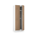 Ellington Double Wardrobe Slatted Effect White from Roseland Furniture