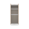Ellington Double Wardrobe Slatted Effect White from Roseland Furniture
