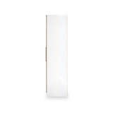 Ellington Double Wardrobe Slatted Effect White from Roseland Furniture