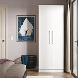 Ellington Double Wardrobe White from Roseland Furniture