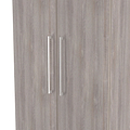 Ellington Double Wardrobe with Drawers Grey Oak from Roseland Furniture