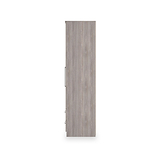 Ellington Double Wardrobe with Drawers Grey Oak from Roseland Furniture