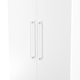 Ellington Double Wardrobe with Drawers White from Roseland Furniture