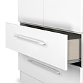Ellington Double Wardrobe with Drawers White from Roseland Furniture