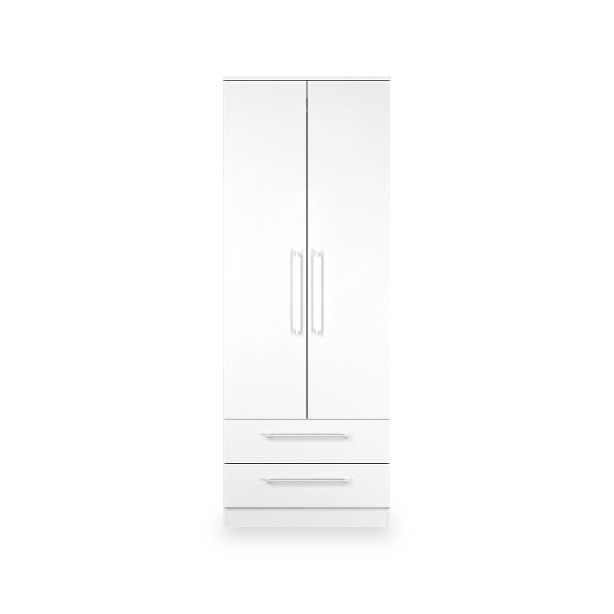 Ellington Double Wardrobe with Drawers White from Roseland Furniture