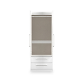 Ellington Double Wardrobe with Drawers White from Roseland Furniture