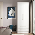 Ellington Double Wardrobe with Drawers White from Roseland Furniture