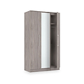 Ellington Triple Mirrored Wardrobe Grey Oak from Roseland Furniture