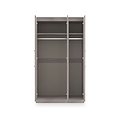 Ellington Triple Mirrored Wardrobe Grey Oak from Roseland Furniture