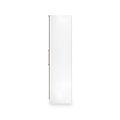 Ellington Triple Mirrored Wardrobe Slatted Effect White from Roseland Furniture
