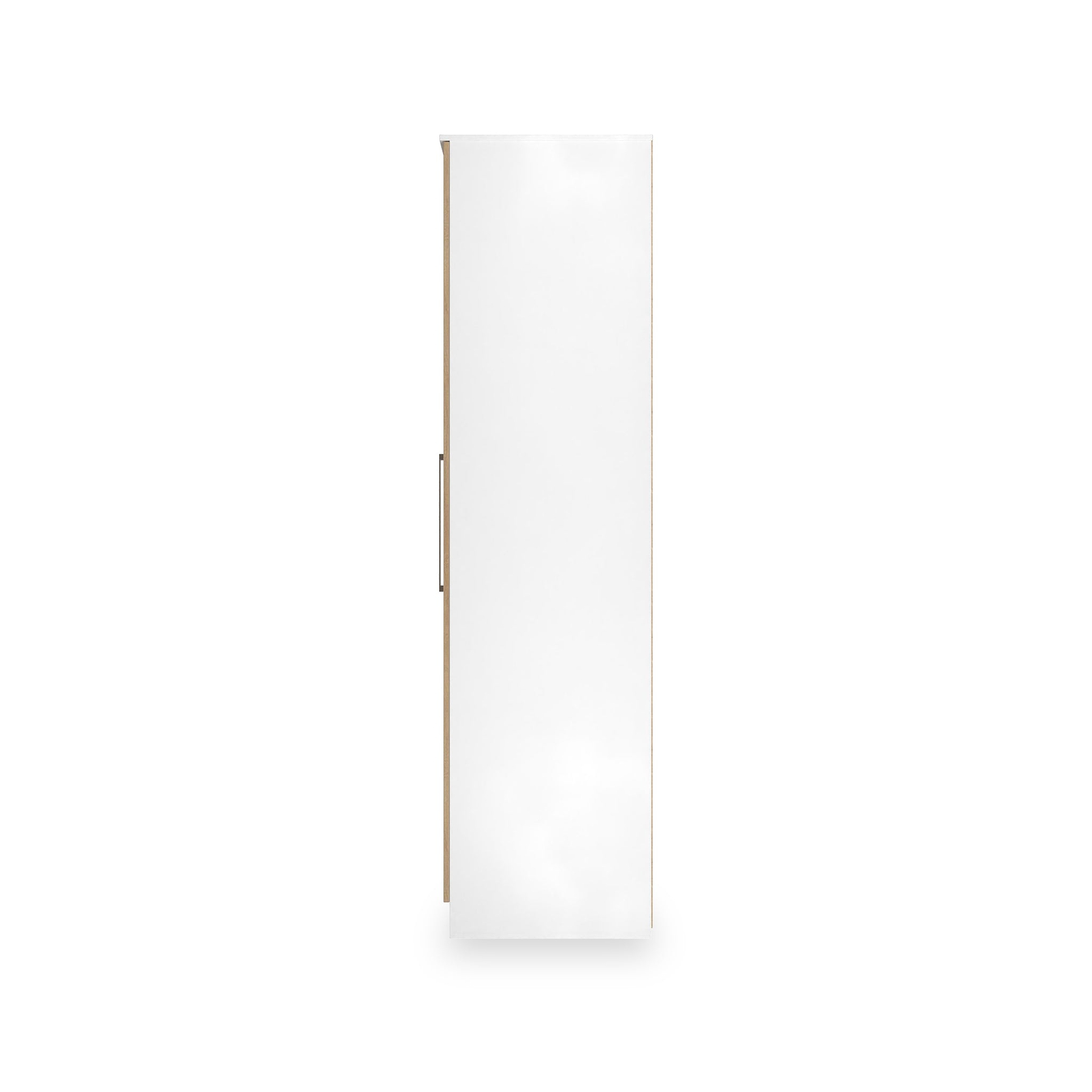Ellington Triple Mirrored Wardrobe Slatted Effect White from Roseland Furniture