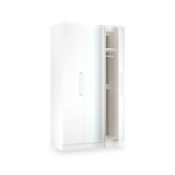 Ellington Triple Mirrored Wardrobe White from Roseland Furniture