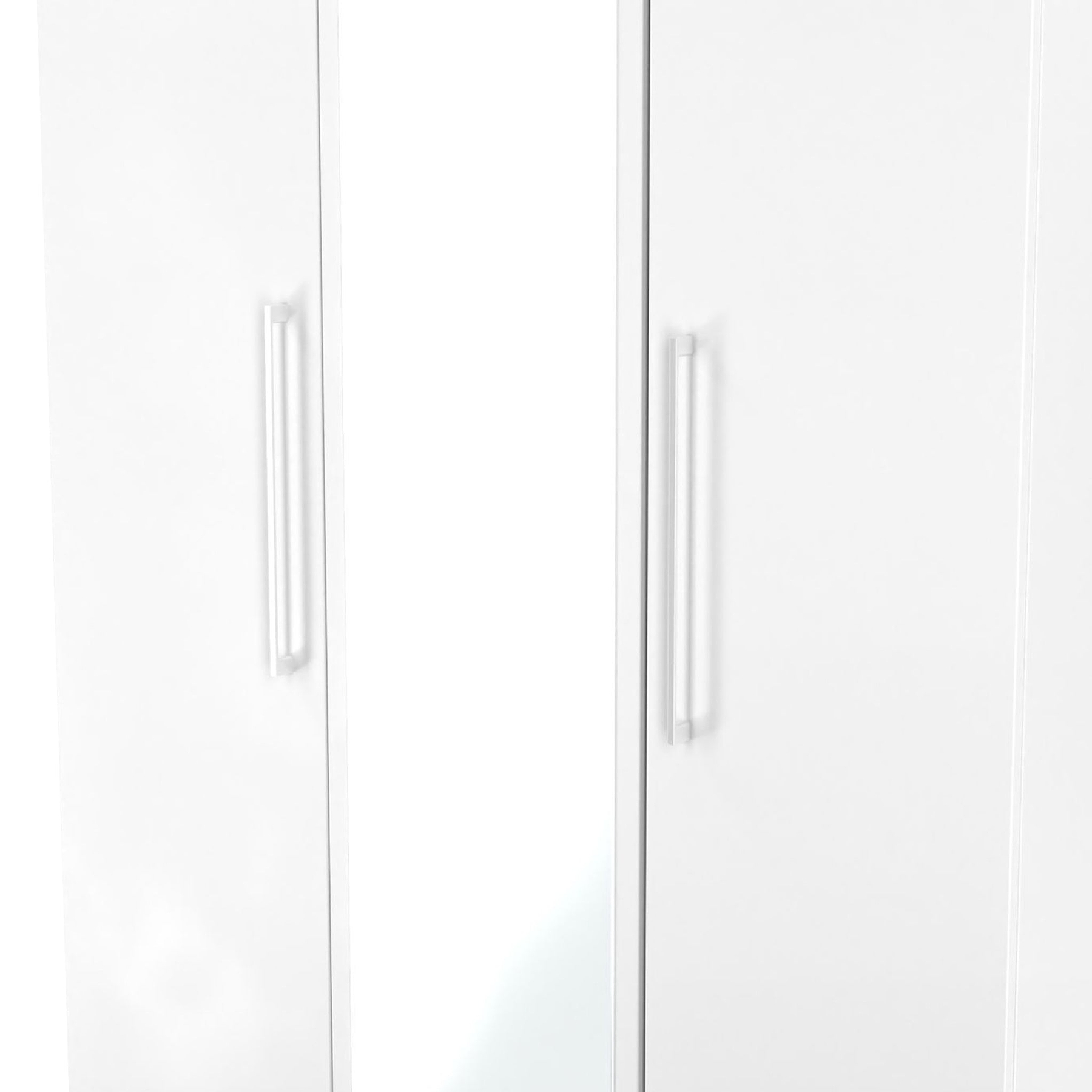 Ellington Triple Mirrored Wardrobe White from Roseland Furniture