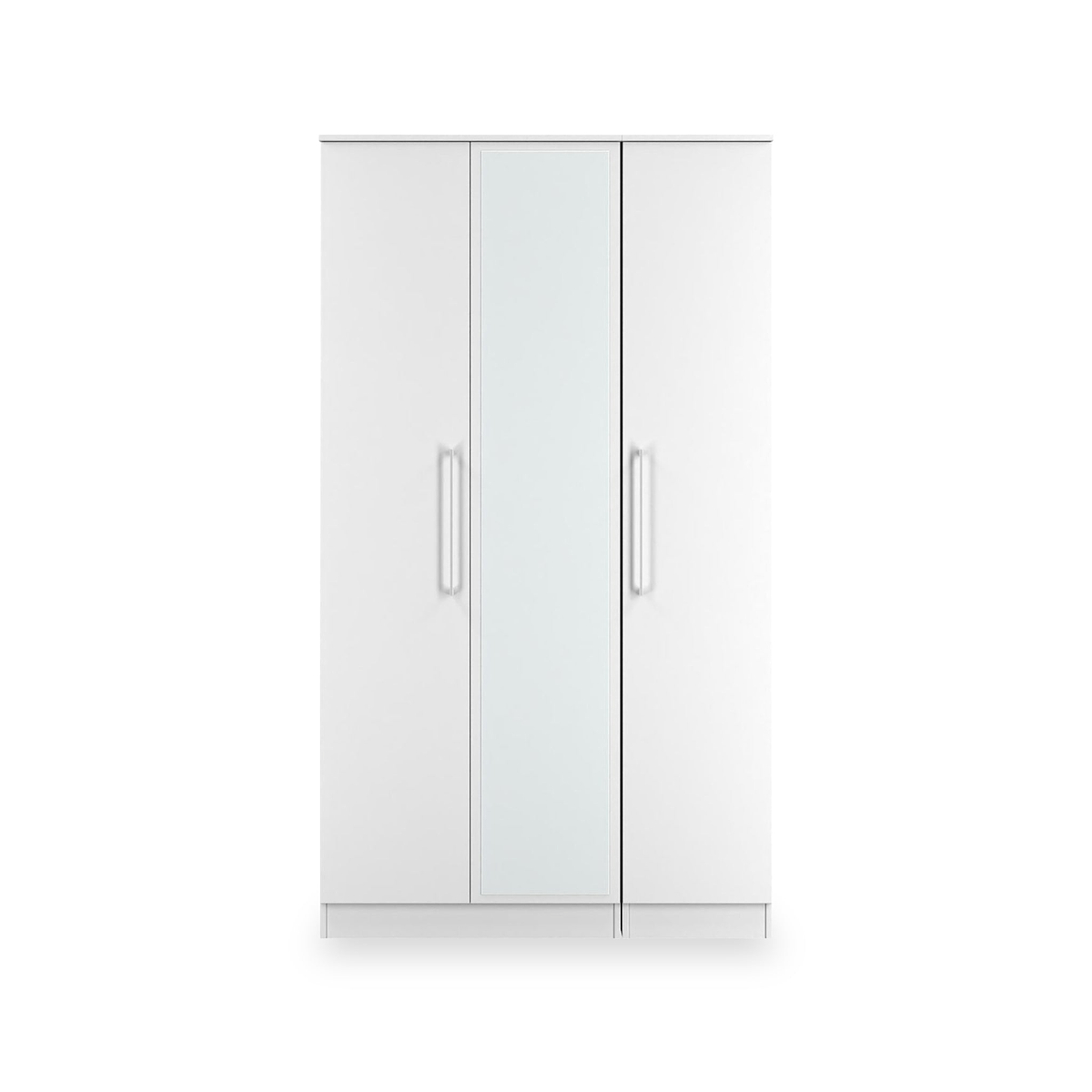 Ellington Triple Mirrored Wardrobe White from Roseland Furniture