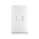 Ellington Triple Mirrored Wardrobe White from Roseland Furniture