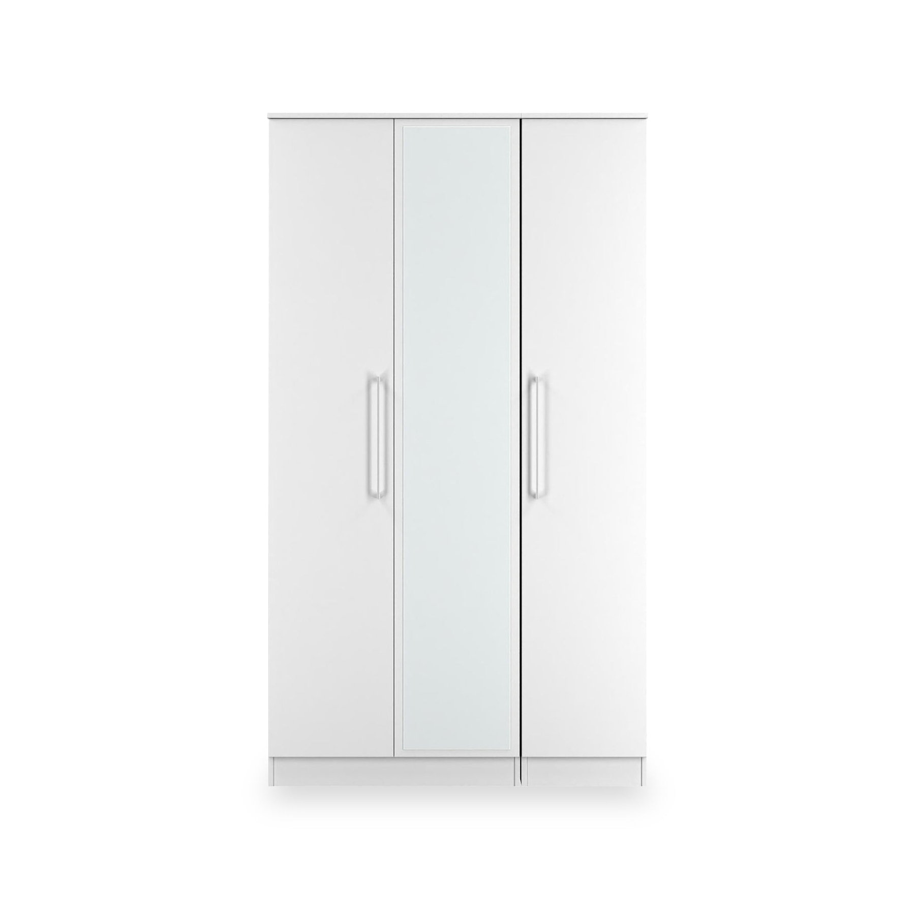 Ellington Triple Mirrored Wardrobe White from Roseland Furniture