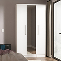 Ellington Triple Mirrored Wardrobe White from Roseland Furniture