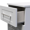 Bellamy Grey Ash 3 Drawer Bedside Table Cabinet