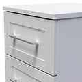 Bellamy Grey Ash 3 Drawer Bedside Table Cabinet
