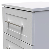 Bellamy Grey Ash 3 Drawer Bedside Table Cabinet