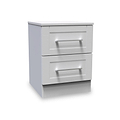 Bellamy Grey 2 Drawer Bedside from Roseland Furniture