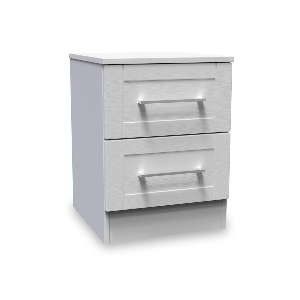Bellamy Grey 2 Drawer Bedside from Roseland Furniture