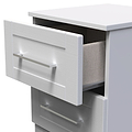 Bellamy Grey Ash 2 Drawer Bedside Table Cabinet from Roseland Furniture