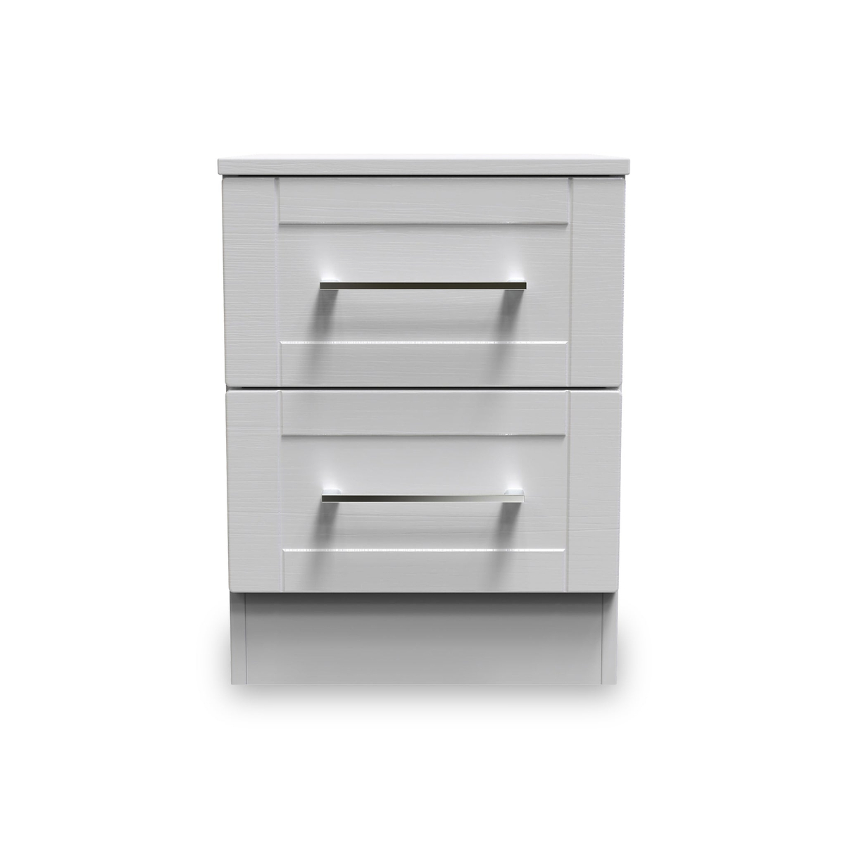 Bellamy Grey 2 Drawer Bedside from Roseland Furniture