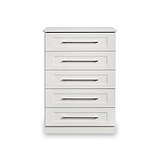 Bellamy White 5 Drawer Storage Chest from Roseland