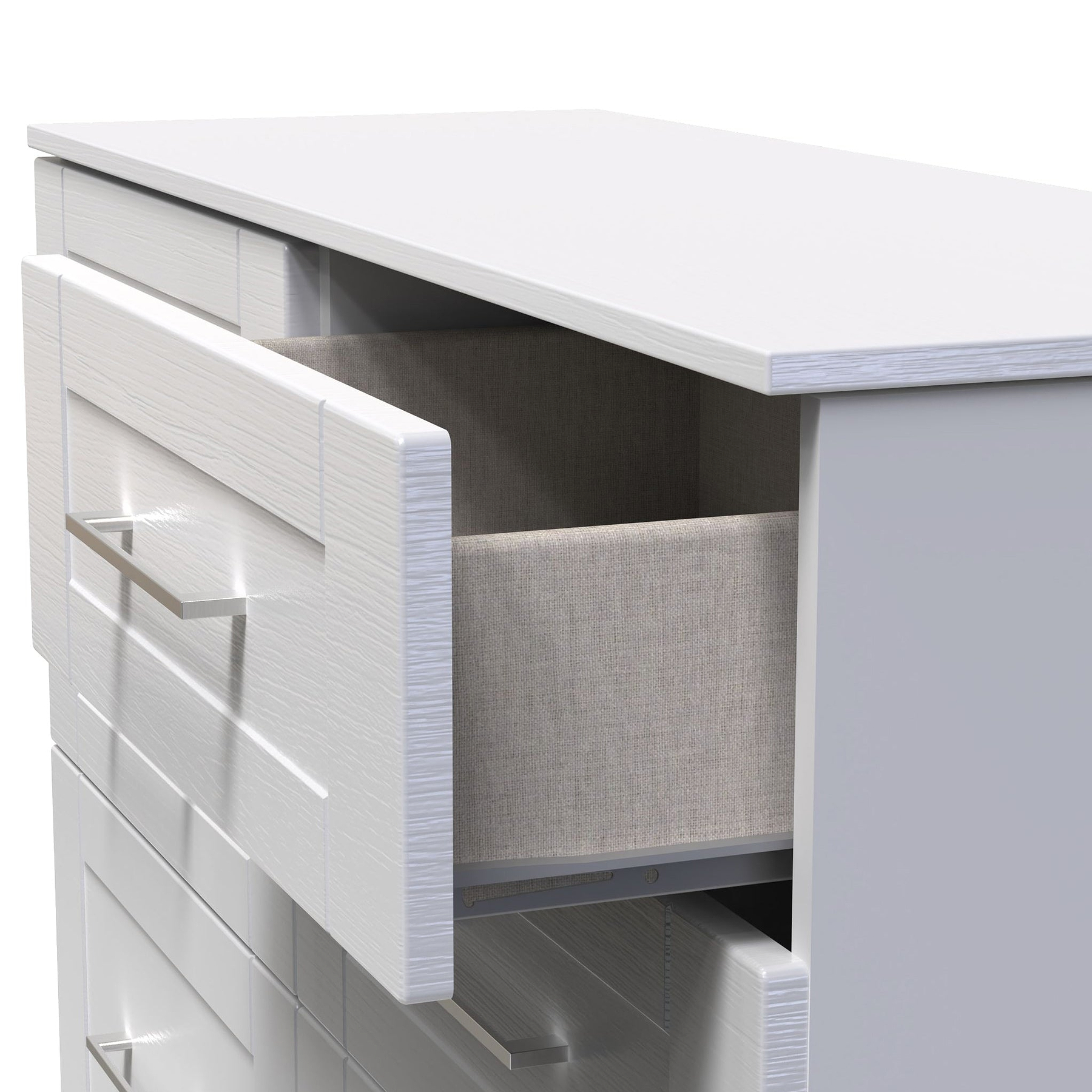 Bellamy Grey Ash 6 Drawer Wide Chest of Drawers from Roseland Furniture