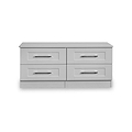 Bellamy Grey 4 Drawer Low Storage Unit by Roseland