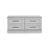 Bellamy Grey 4 Drawer Low Storage Unit by Roseland