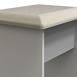 Bellamy Grey Ash Dressing Table Stool from Roseland