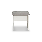 Bellamy White Dressing Table Stool from Roseland