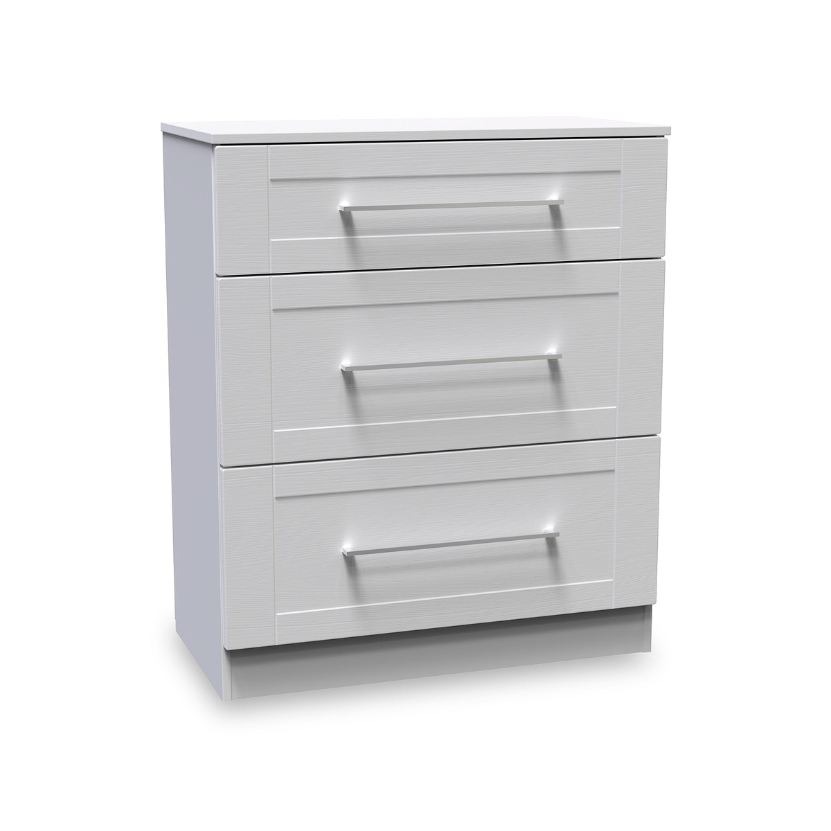 Bellamy Grey 3 Drawer Deep Chest from Roseland