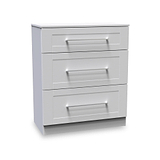 Bellamy Grey 3 Drawer Deep Chest from Roseland
