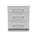 Bellamy Grey 3 Drawer Deep Chest from Roseland