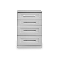 Bellamy Grey 4 Drawer Deep Storage Chest for Bedroom from Roseland