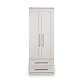 Bellamy Grey 2 door 2 drawer double wardrobe from Roseland