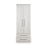 Bellamy Grey 2 door 2 drawer double wardrobe from Roseland