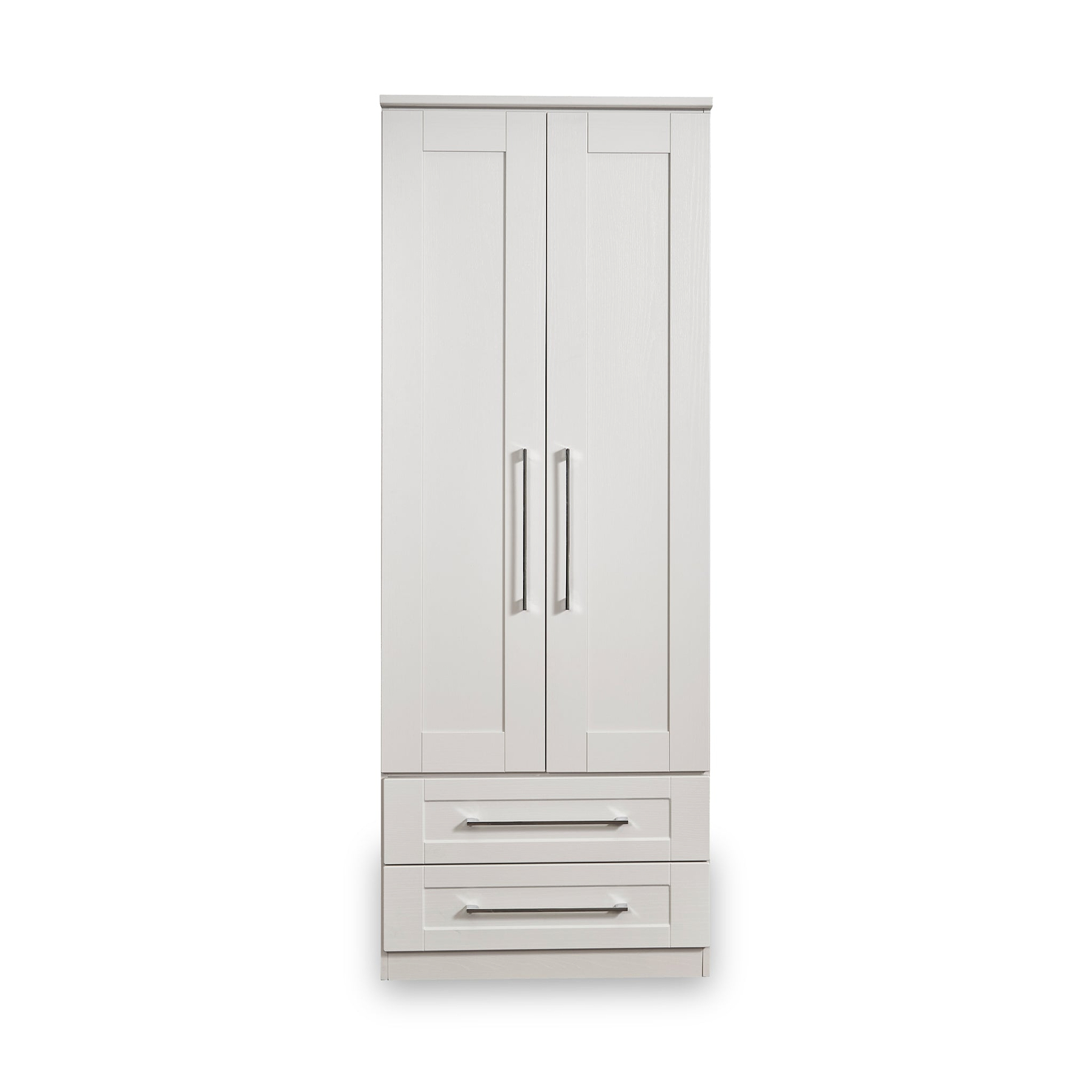 Bellamy Grey 2 door 2 drawer double wardrobe from Roseland