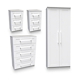 Bellamy 4 Piece Furntiure Set White Ash from Roseland Furniture
