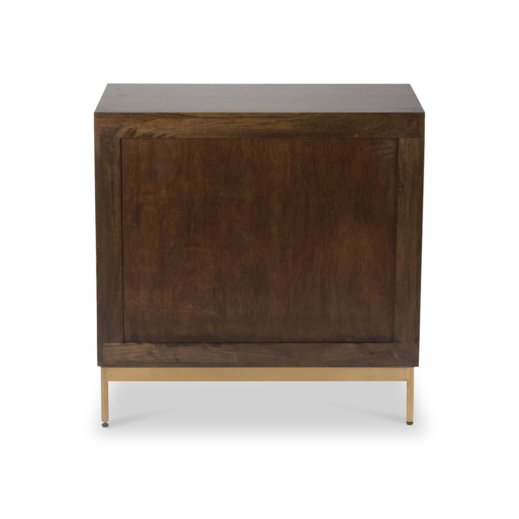 Beau Grooved Mango Wood Brown 3 Drawer Chest from Roseland Furniture