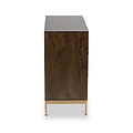 Beau Grooved Mango Wood Brown 3 Drawer Chest from Roseland Furniture